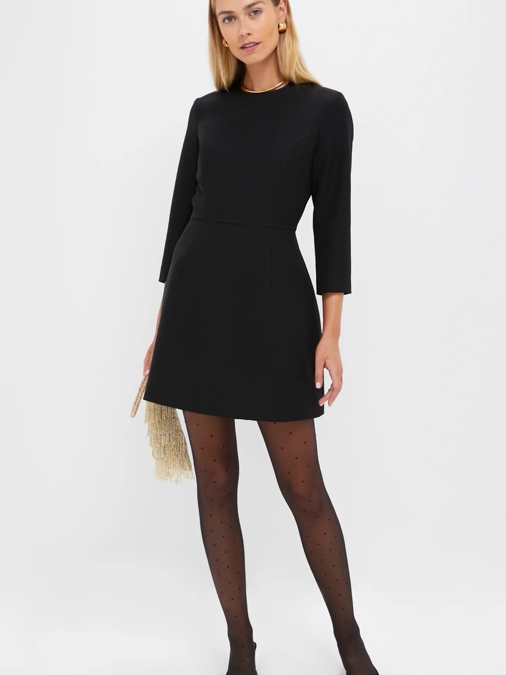 Tuckernuck Black Crepe Haley Dress $248 NWT Size 6